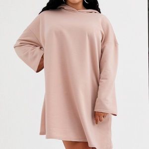 ASOS DESIGN Curve Swing Dress Hoodie with Concealed Pockets